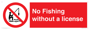 No Fishing without a license